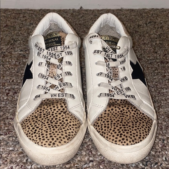 Women’s Vintage Havana Forever Wild Cheetah Low Star Sneakers - Picture 1 of 9